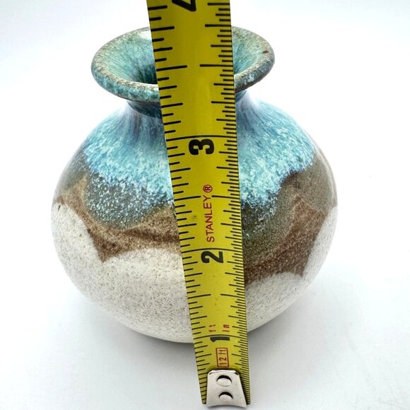 Stoneware Bud Vase Michigan Artisan Made 1991Vintage Sam Machulis Signed - Picture 5 of 7
